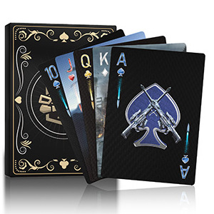 WJPC Cool Black Dragon Premium PVC Material Elastic 54 Poker Cards Waterproof Deck Of Cards In Stock Plastic Playing Cards