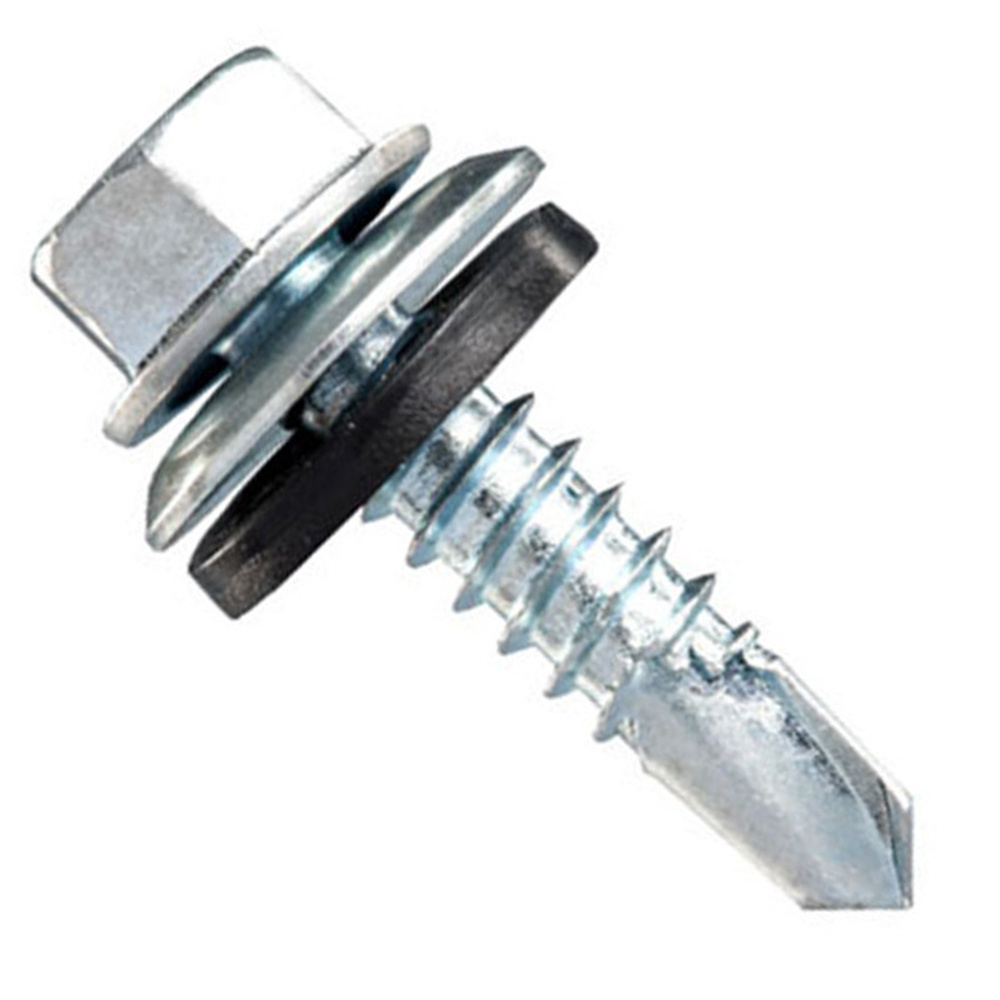 Tornillo Lenteja Pan Wafer Head Drilling Screw Roof Fastener Self Tapping Metal Self Drilling Screw By Ton, Roofing Screw