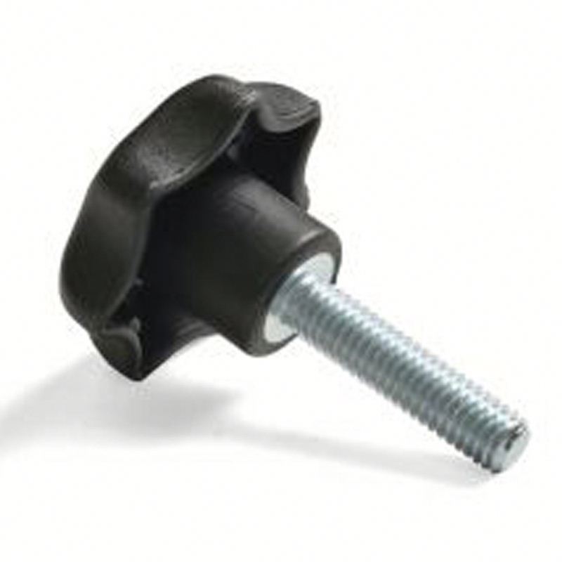 Plastic lobe lock clamping m12 knob screw