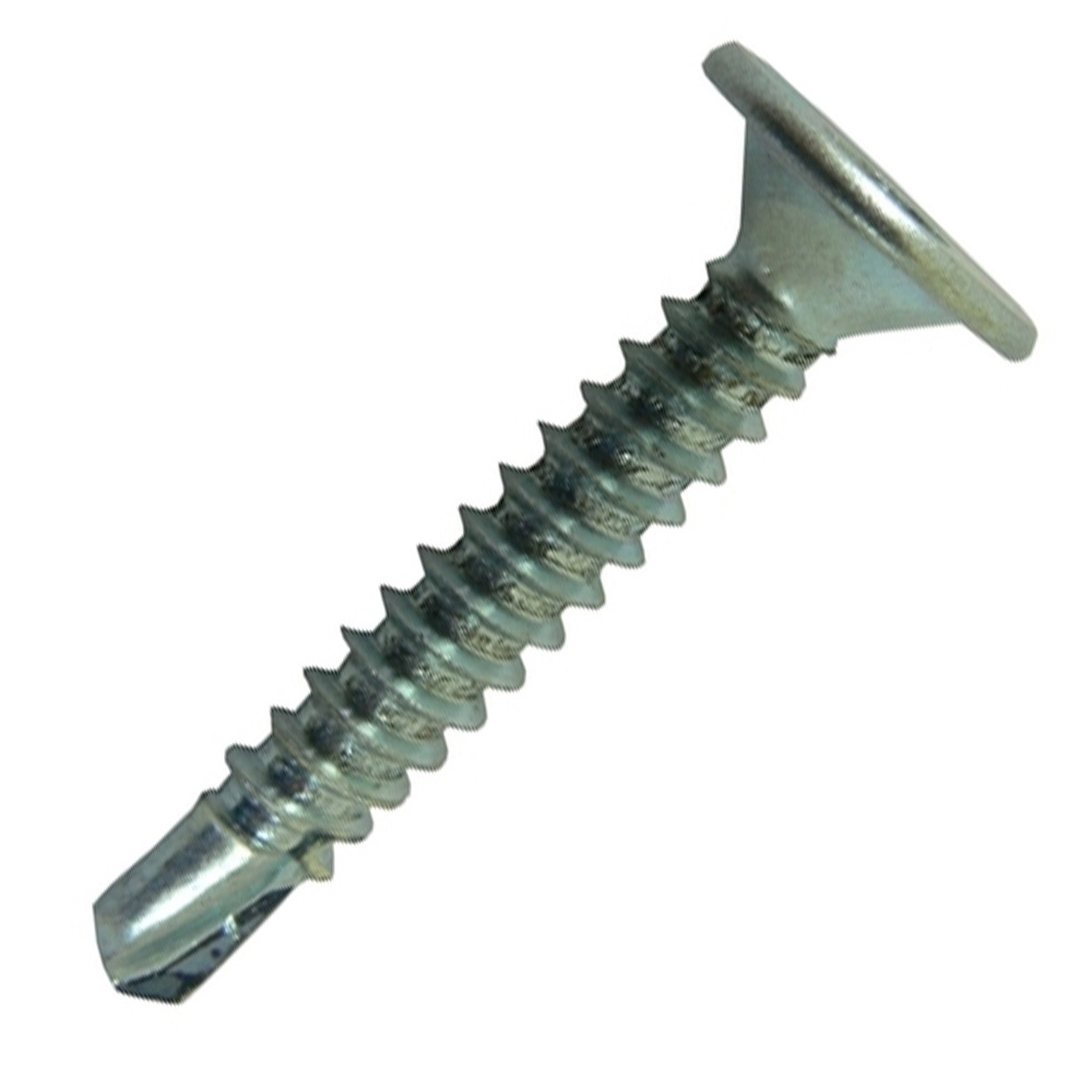 Collated CSK Black Drywall #6 X 38 Pan Flat Head Ruspert Grey Coated Polycarbonate Roofing Self Drilling Screws