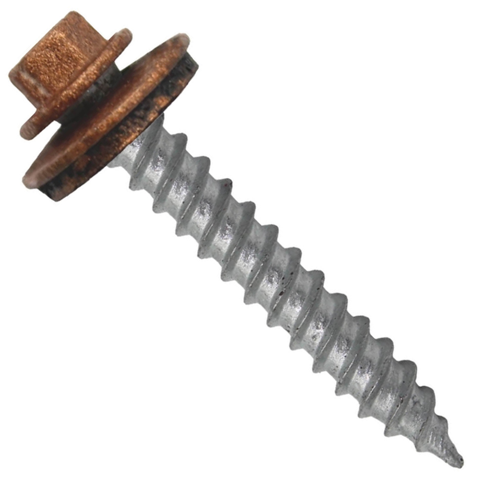 Roofing Metal Washers And Screws Brackets Colored Head C1022 Galvanized Roofing Screw Hex Washer Head Sheet Metal Roofing Screw