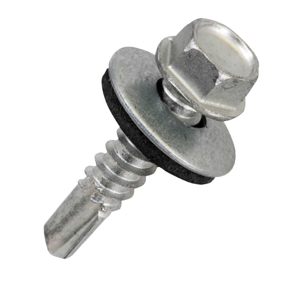 Collated CSK Black Drywall #6 X 38 Pan Flat Head Ruspert Grey Coated Polycarbonate Roofing Self Drilling Screws