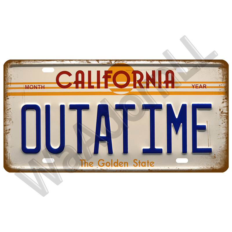 Wholesale Printing Pattern Wall Decoration Customized Metal Tin Signs Car License Plate Metal Sign Vintage Plaque Tin Sign Wall