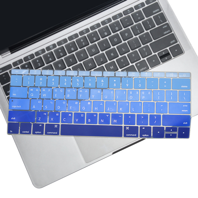 Custom Soft Silicone Laptop Protective Keyboard Skin Keyboard Cover For Macbook