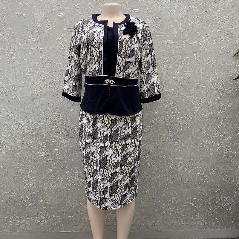 New arrival two pieces set plus size office ladies formal dress for African women wear