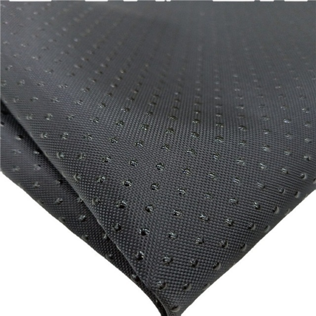 Polyester fabric anti slip rubber dot carpet backing fabric non slip