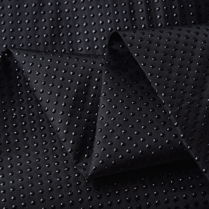 Polyester fabric anti slip rubber dot carpet backing fabric non slip