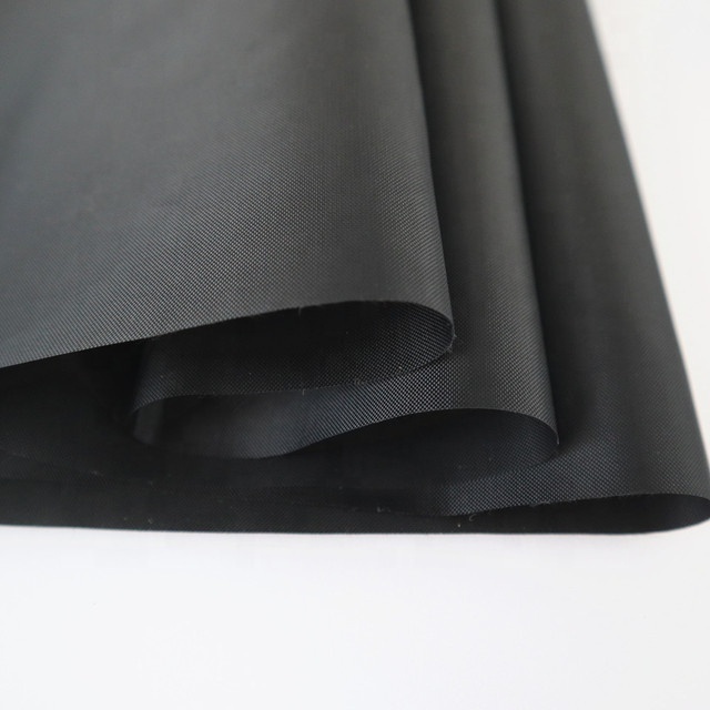 Heavy duty pvc coated oxford black yarn dyed fade resistant parasol dust cover fabric