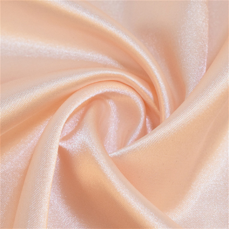 100% Polyester silk charmeuse duchess shining soft satin fabric