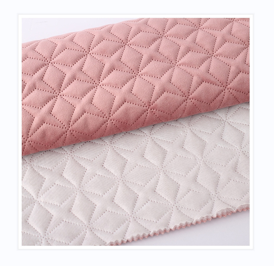 Top quality polyester padding cotton double sided quilting fabric for jacket down