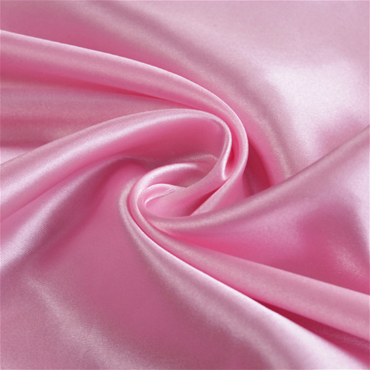 100% Polyester silk charmeuse duchess shining soft satin fabric