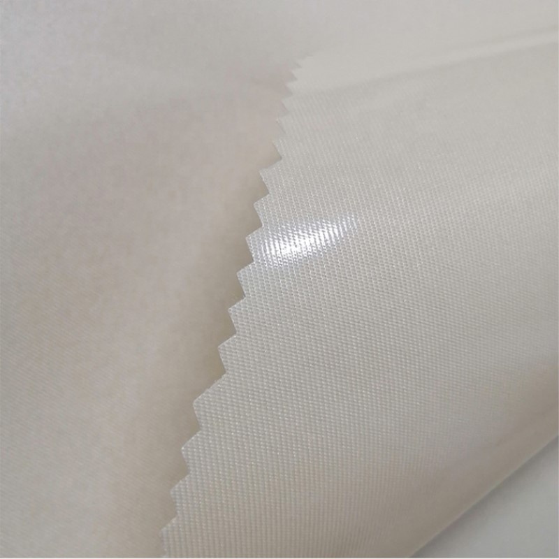 Inflatable PEVA cast film melt coated gabardine reinforcement RF welding fabric