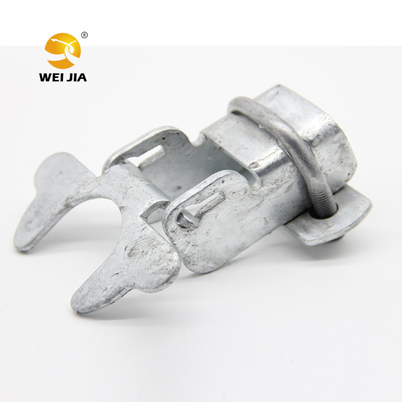 Chain Link Fence Butterfly Gate Latch, Fence Automatic Gate Latch, Galvanized Fence Gate Latch With Hole for Padlock