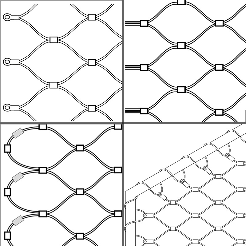 Factory direct supply Game wire farm fence bird cage welded stainless steel zoo mesh fence net stainless steel wire for wall