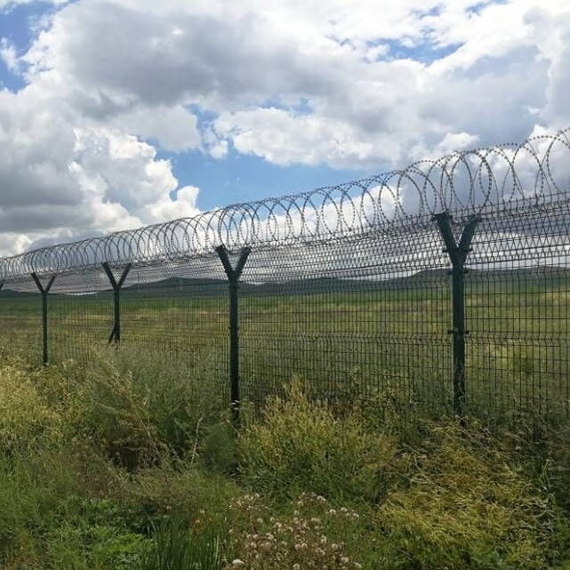 nigeria high security fencing airport prison fence concertina wire fence