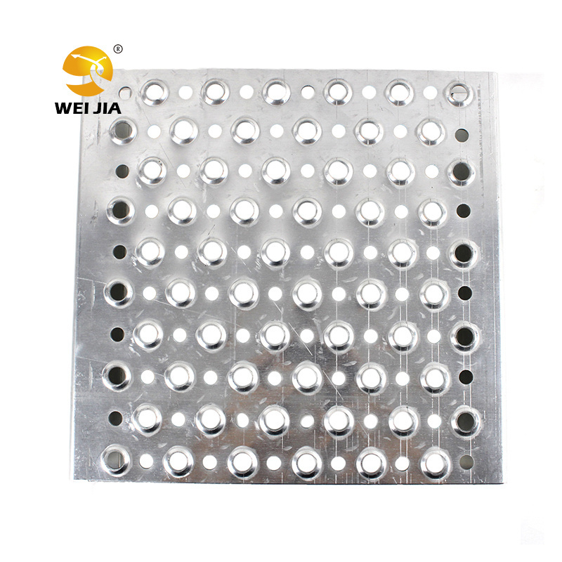 Good quality Traction tread plank grating Dimple Perforated metal with Round Hole Anti Skid Plate for Flooring Walkway