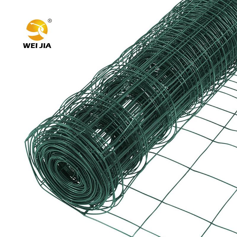 Best Price 20 gauge steel wire mesh 1x1 green PVC coated steel welded wire mesh