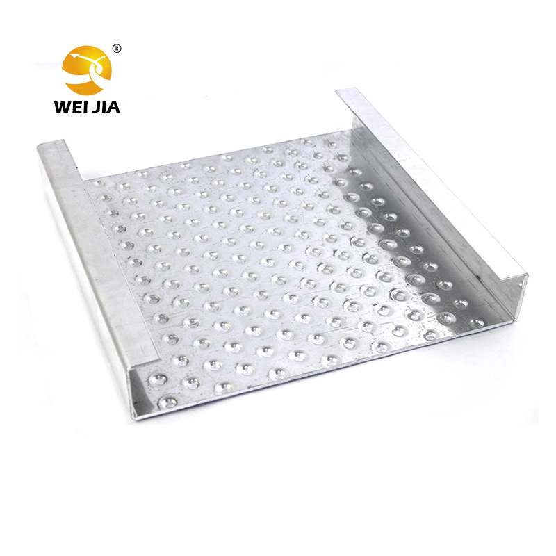 Factory direct Anti-skip plate galvanized steel metal stair step Galvanized Anti Slip Stair Tread Nosing