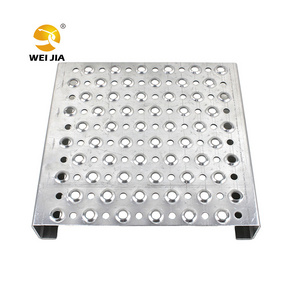 Factory direct Anti-skip plate galvanized steel metal stair step Galvanized Anti Slip Stair Tread Nosing