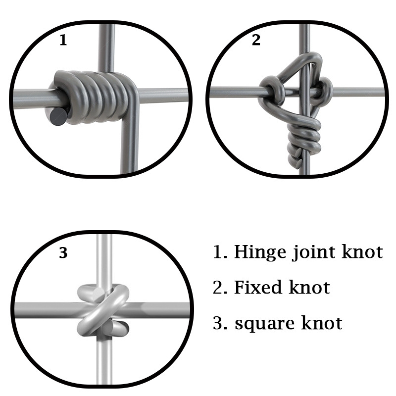 High quality fixed knot woven wire field game fence/ Galvanized Sheep Farm Fence Factory Price/ 2.2mm 2.5mm 2.7mm wire farm fenc