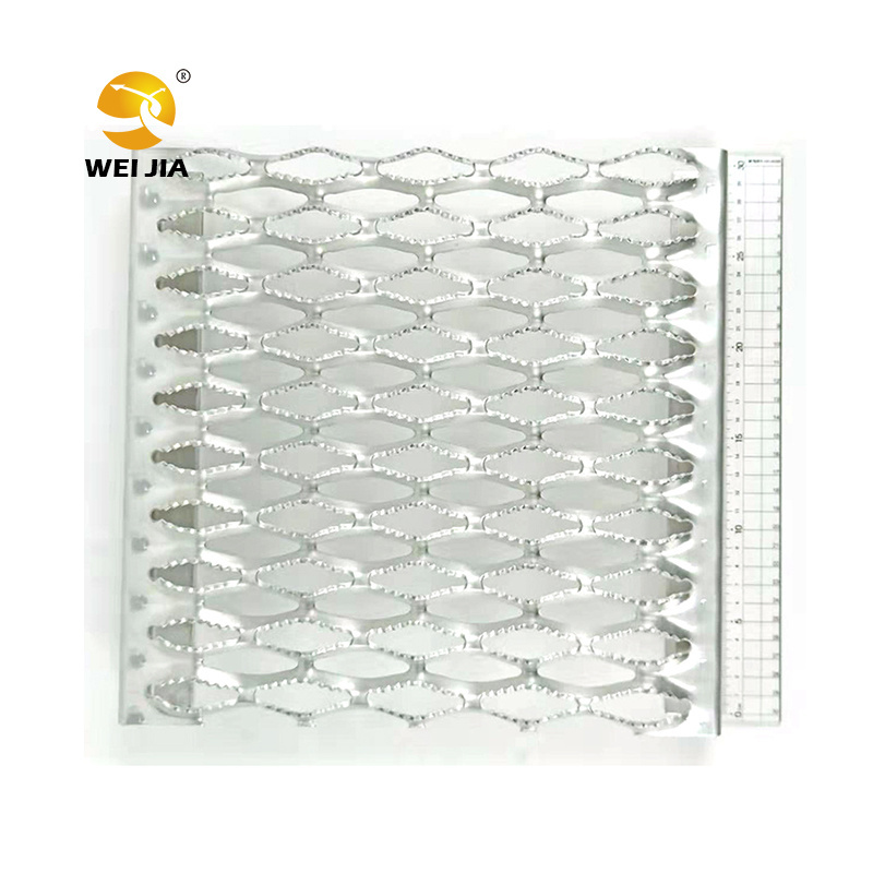 OEM Factory Perforated Metal sheet grip safety steel grating open steel plank for platform walkway or stair treads