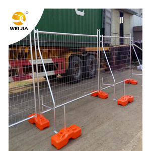 Offer Sample 3.5 x 2 m construction site AU Australia portable temporary Heras fence with rubber feet base