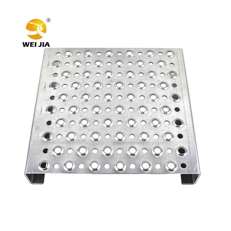 Good quality Traction tread plank grating Dimple Perforated metal with Round Hole Anti Skid Plate for Flooring Walkway