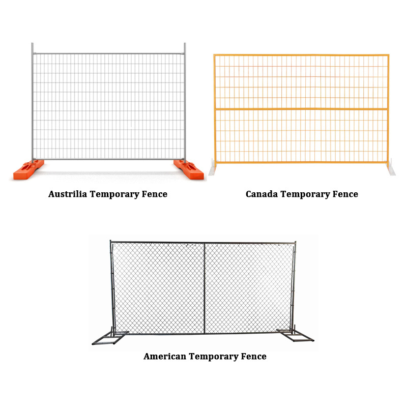 High Standard CAN Canada Portable Temporary Fence Panels/Gate Powder Coated Canada Removal Mobile Event Temporary Fence