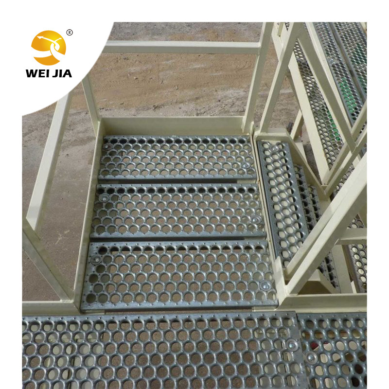 Good quality Perf O plank grating Perforated metal with Round Hole steel Anti Skid Plate for Flooring Walkway