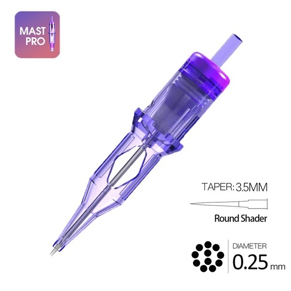 Mast Pro 0.25MM Round Shader Makeup Disposable Tattoo Needle Cartridge