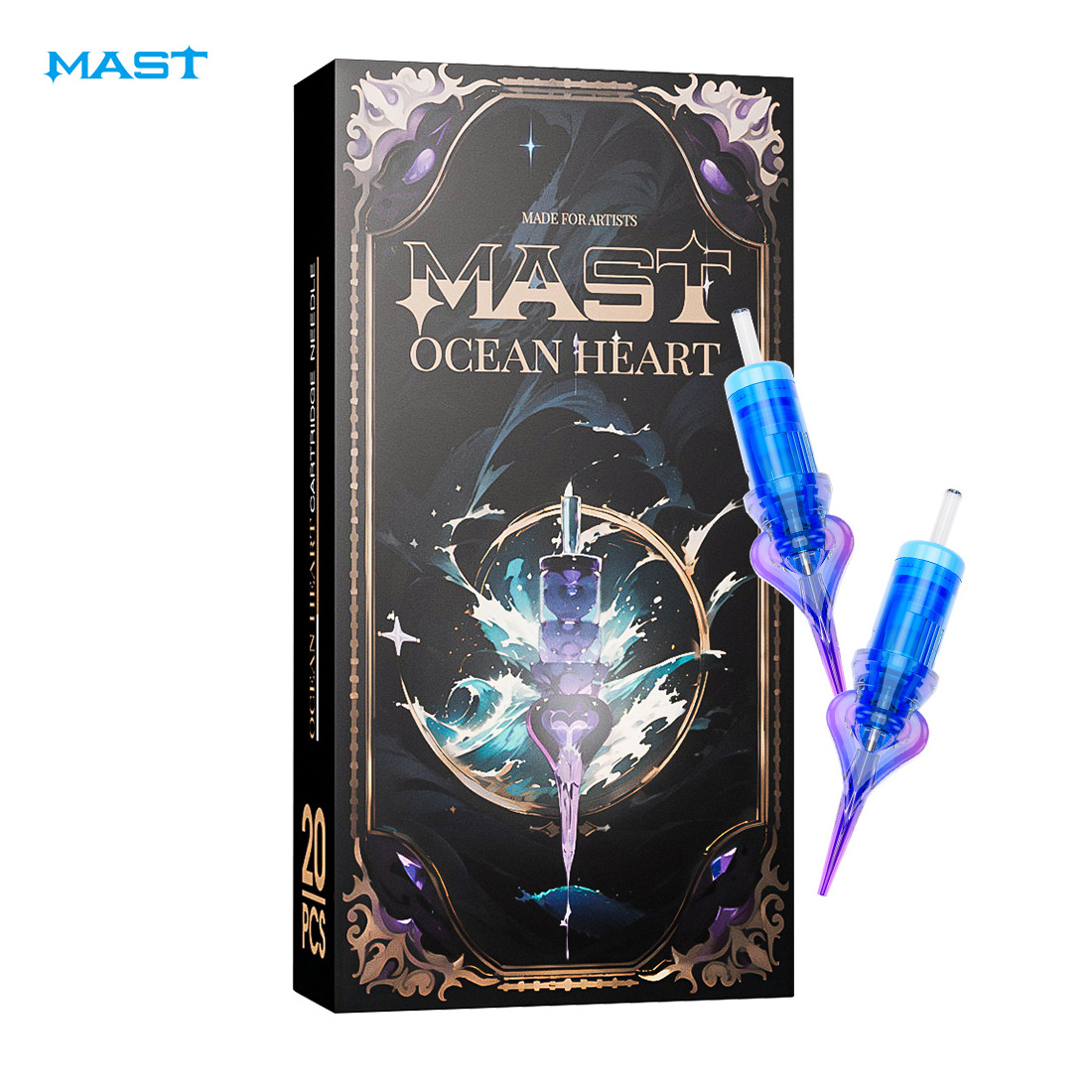 Wholesale Mast Ocean Heart Needles Disposable Sterilized Tattoo Cartridge Needles 1RL