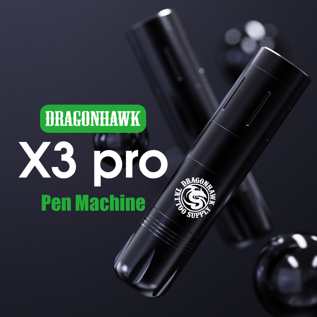 Wholesale Mast Low Price Tattoo Machine Black Wireless Tattoo Pen Dragonhawk X3 Pro