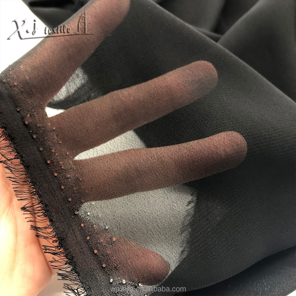 Wholesale hi-multi Dubai fabric chiffon fabric for Arabia abaya