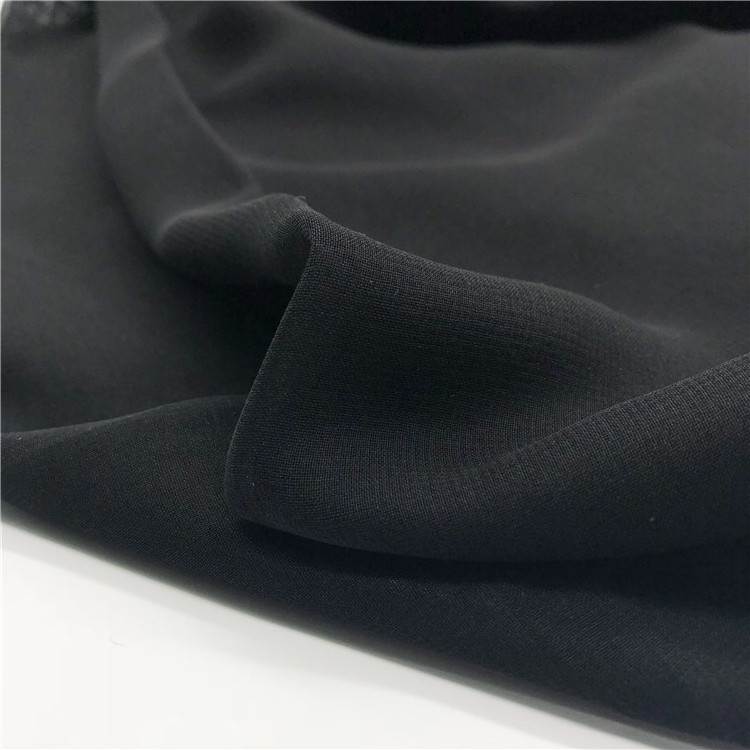 Muslim islamic arab polyester 30D wool chiffon formal black abaya hijab niqab burqa fabric