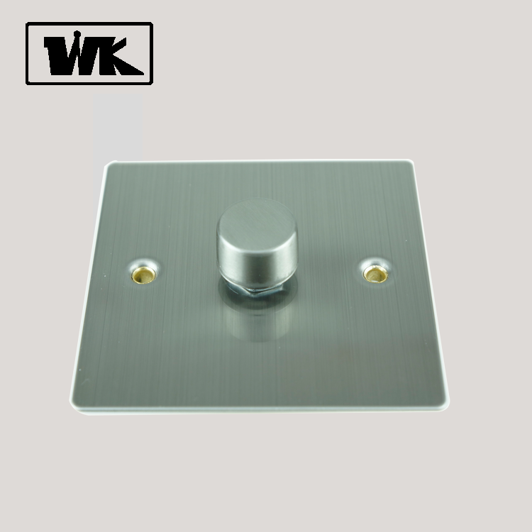 WK Flat Plate IEC 10AX 1Gang 2Way Intermediate push on Dimmer Switch