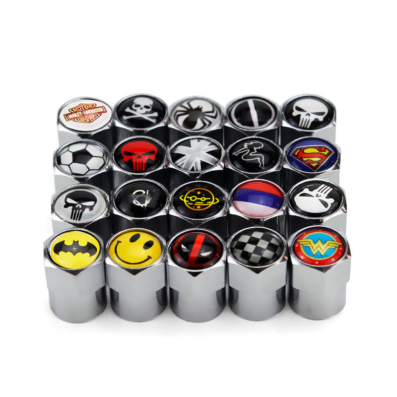 Valve Tire Stem Caps With Car Logo