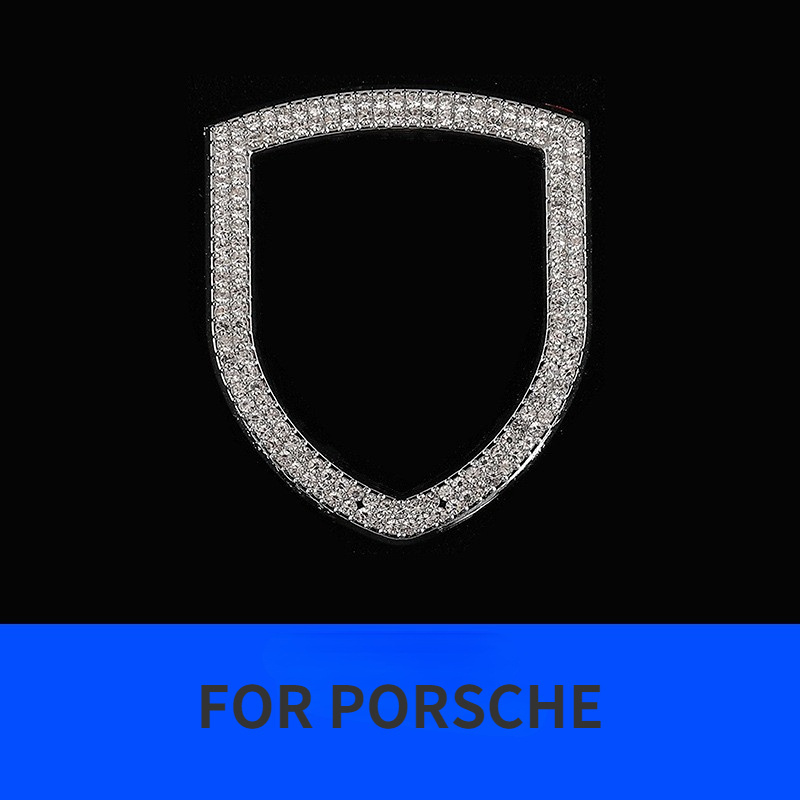 Bling Bling Car Steering Wheel Decorative Diamond Sticker for Toyota honda porsche audi