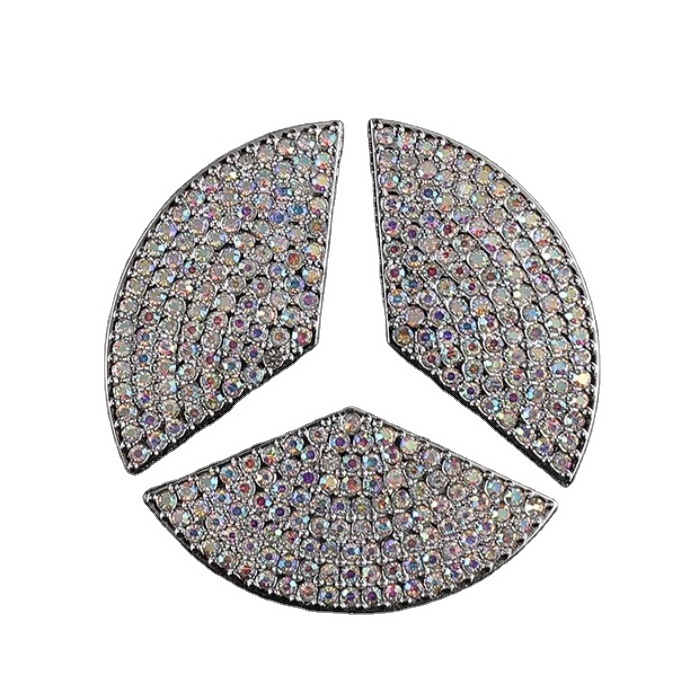 Bling Bling Car Steering Wheel Decorative Diamond Sticker for Toyota honda porsche audi