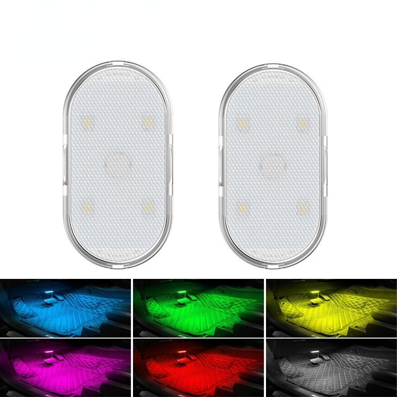 Car Interior LED Sensor Light Wireless Touch night Lights Wireless Auto Roof Ceiling Lamps