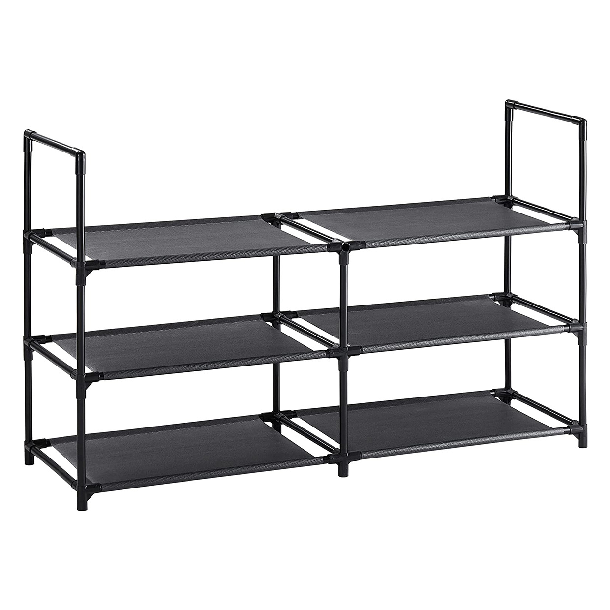 Shoe Rack Shoe Organizer, 3 Tier Shoe Rack for Entryway, Shoe Shelf Shoe Storage Free Standing Metal Shoe Rack for Closet