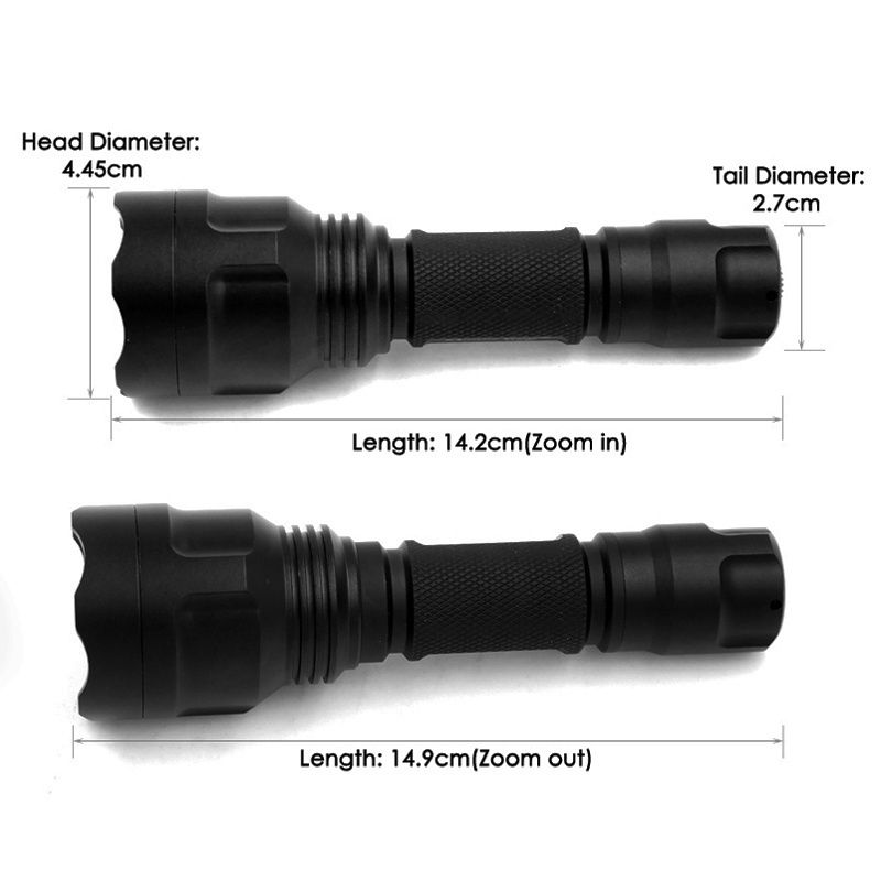 C8s 7W IR 850nm 5Core Infra Red LED Hunting Flashlight