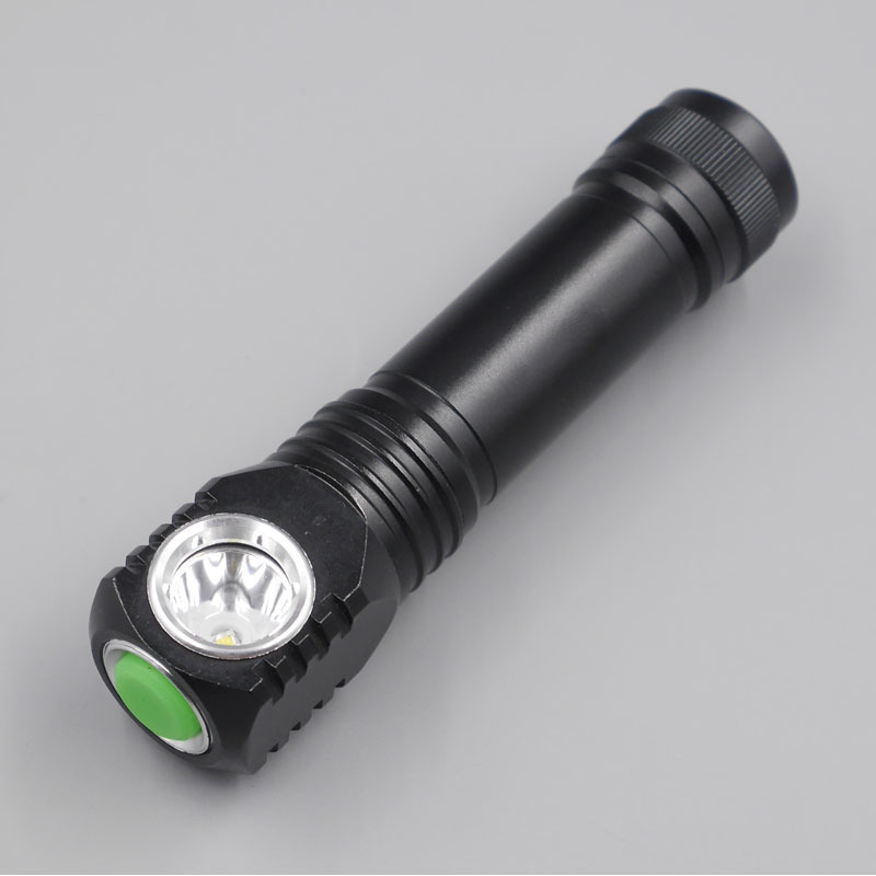 Portable XP-G3 Aluminum Alloy LED Magnet Mini USB Torch 3-Mode Pocket Clip for Outdoor Camping & Flashlight Light