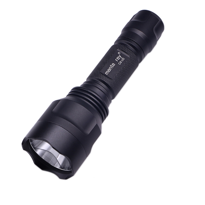 New Manta Ray C8 XP-L HI V3 Rechargeable LED Flashlight 10W Power Source for Camping Bicycle Riding Hunting