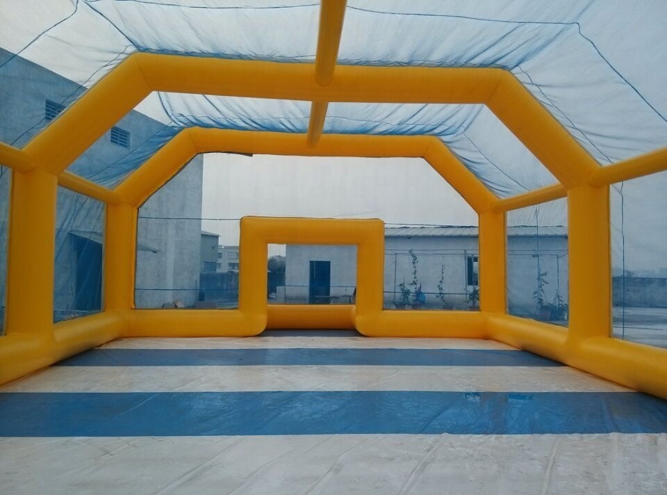 usage airtight inflatable football field safe area big inflatable football field air dome sport tent