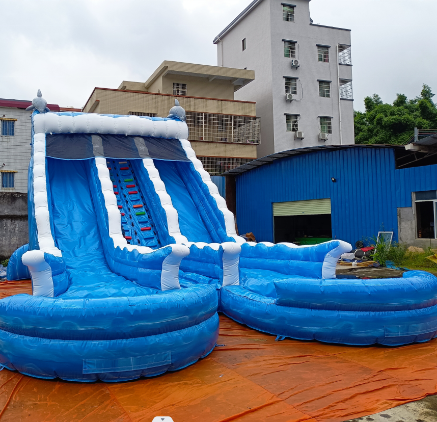 half pipe adult size inflatable water slide blow up inflatable water slide pool for adult kids