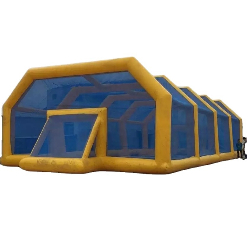 usage airtight inflatable football field safe area big inflatable football field air dome sport tent