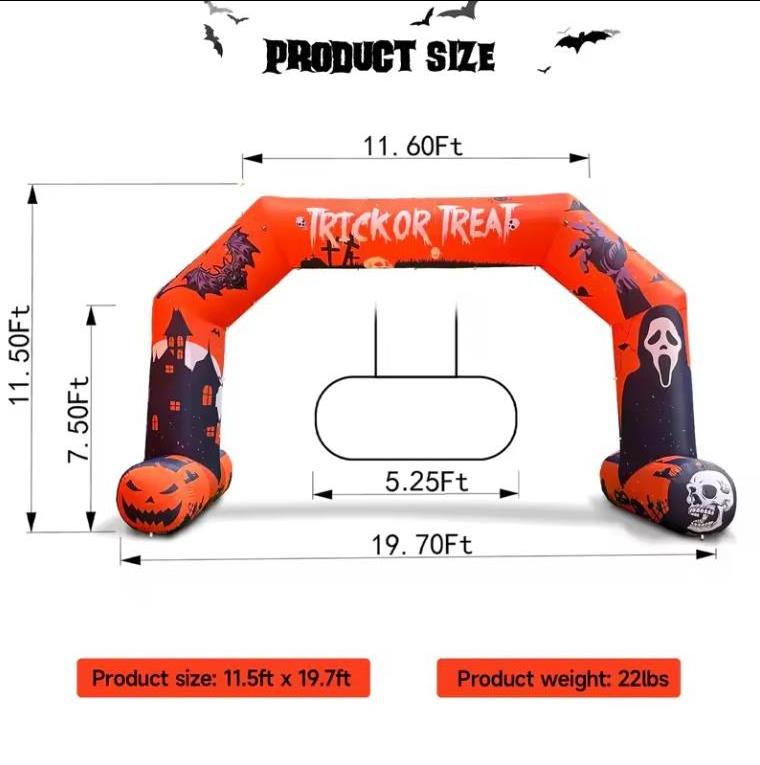 halloween inflatable arch custom holiday inflatable arch for christmas decoration