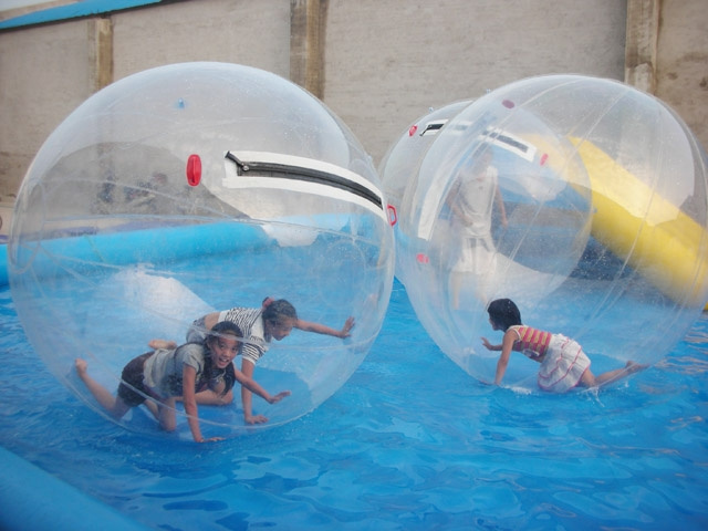 water zorbing ball clear PVC TPU inflatable aqua water walking zorb ball with pool