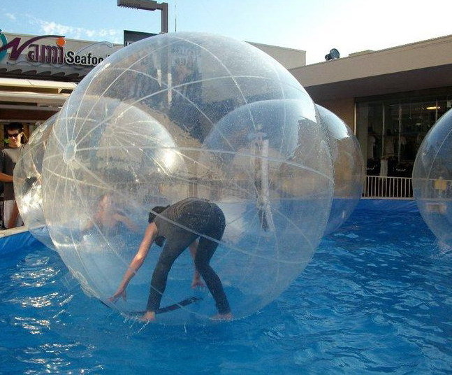 water zorbing ball clear PVC TPU inflatable aqua water walking zorb ball with pool