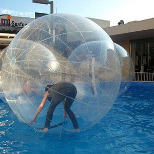 water zorbing ball clear PVC TPU inflatable aqua water walking zorb ball with pool